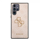 Guess Samsung Galaxy S22 Ultra Cover 4G Logo Pink