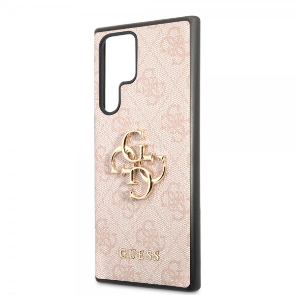 Guess Samsung Galaxy S22 Ultra Cover 4G Logo Pink