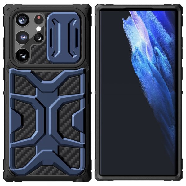 Nillkin Samsung Galaxy S22 Ultra Cover Adventurer Case Blå
