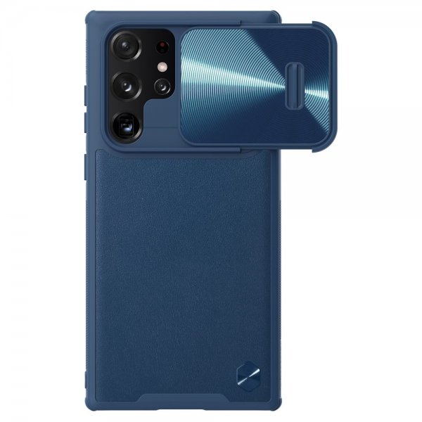 Nillkin Samsung Galaxy S22 Ultra Cover CamShield Læder Blå