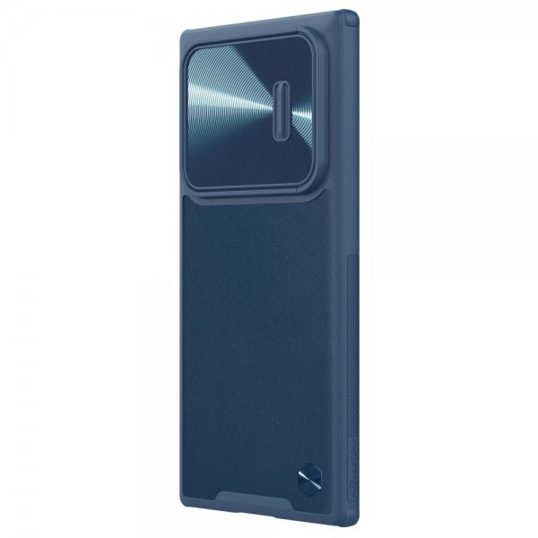 Nillkin Samsung Galaxy S22 Ultra Cover CamShield Læder Blå