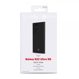 Celly Samsung Galaxy S22 Ultra Cover CROMO Sort