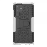 Samsung Galaxy S22 Ultra Cover Dækmønster Standfunktion Hvid