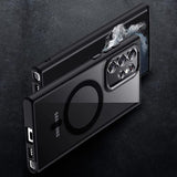Samsung Galaxy S22 Ultra Cover Farvet Kant MagSafe Sort