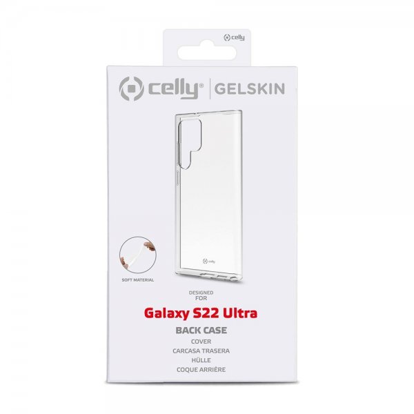 Celly Samsung Galaxy S22 Ultra Cover GELSKIN Transparent
