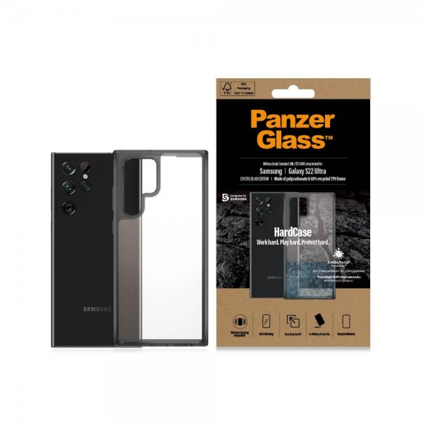 PanzerGlass Samsung Galaxy S22 Ultra Cover HardCase Crystal Black