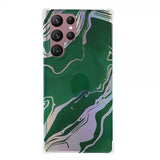 Samsung Galaxy S22 Ultra Cover Marmor Mørkegrøn