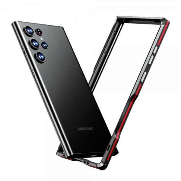Samsung Galaxy S22 Ultra Cover Metal Frame Sølv