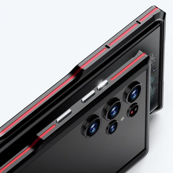 Samsung Galaxy S22 Ultra Cover Metal Frame Sølv