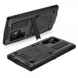 R-JUST Samsung Galaxy S22 Ultra Cover Metal Stødsikkert Sort