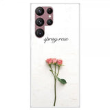 Samsung Galaxy S22 Ultra Cover Motiv Rosa Rose