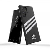 Adidas Samsung Galaxy S22 Ultra Cover Støbt Etui PU Sort Hvid