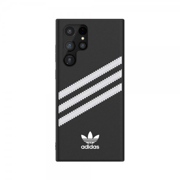 Adidas Samsung Galaxy S22 Ultra Cover Støbt Etui PU Sort Hvid