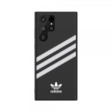 Adidas Samsung Galaxy S22 Ultra Cover Støbt Etui PU Sort Hvid