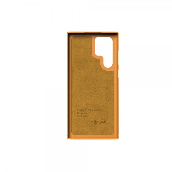 Nudient Samsung Galaxy S22 Ultra Cover Tyndt Etui V3 Saffron Yellow