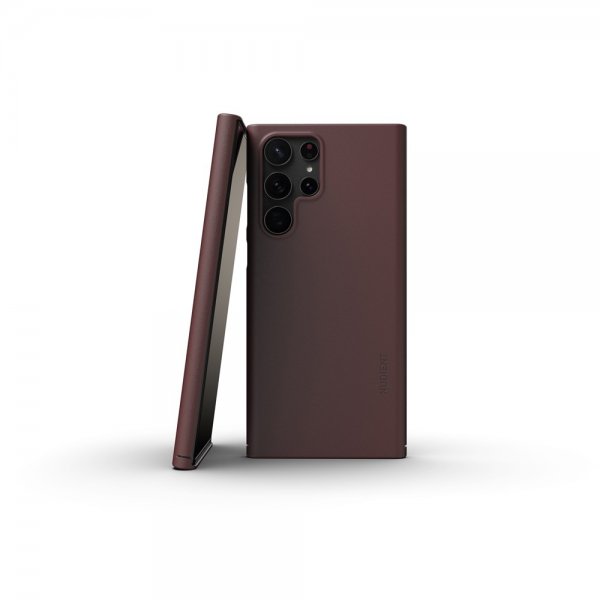 Nudient Samsung Galaxy S22 Ultra Cover Thin Case V3 Sangria Red
