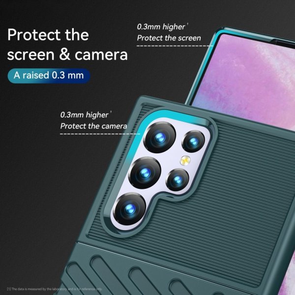 Samsung Galaxy S22 Ultra Cover Thunder Series Grøn
