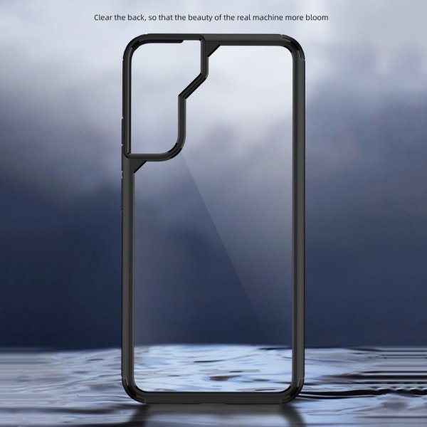 Ipaky Samsung Galaxy S22 Ultra Cover Transparent Bagside Sort