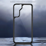Ipaky Samsung Galaxy S22 Ultra Cover Transparent Bagside Sort