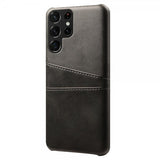 Samsung Galaxy S22 Ultra Cover med to Kortlommer Sort