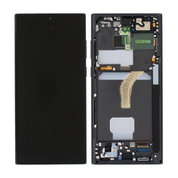 Samsung Galaxy S22 Ultra Skærm med LCD Display Original - Sort