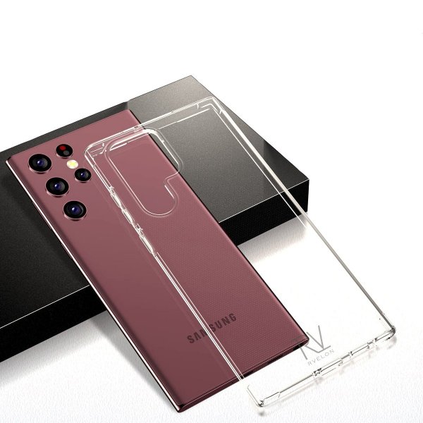 Rvelon Samsung Galaxy S22 Ultra Cover Stødsikkert Transparent