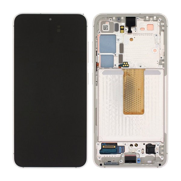 Samsung Galaxy S23 5G (SM-S911) Skærm med LCD Display Original - Creme