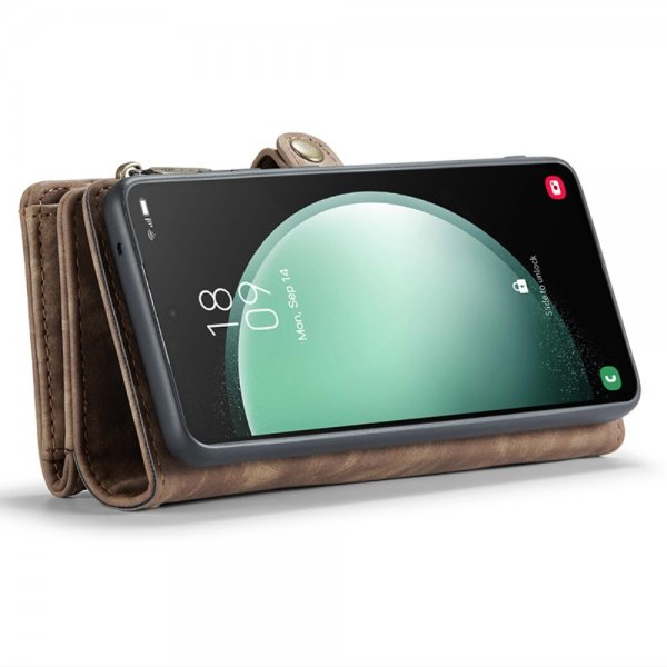 CaseMe Samsung Galaxy S23 FE Cover 008 Series Aftageligt Cover Brun