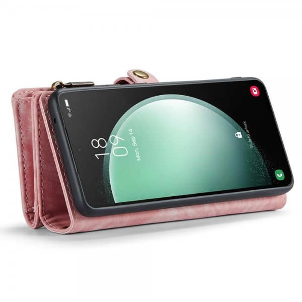 CaseMe Samsung Galaxy S23 FE Cover 008 Series Aftageligt Cover Rosa