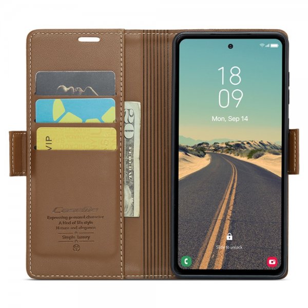 CaseMe Samsung Galaxy S23 FE Cover 023 Series Brun