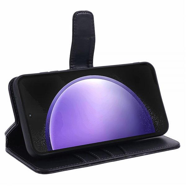 Nordic Covers Samsung Galaxy S23 FE Cover Essential Leather Raven Black