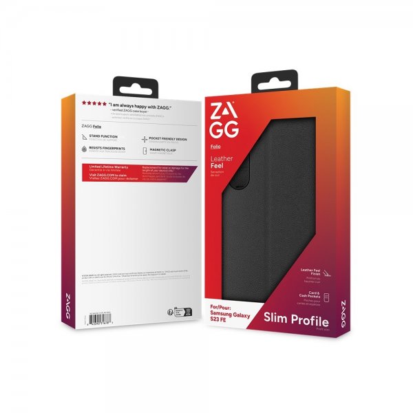 ZAGG Samsung Galaxy S23 FE Folio cover Sort