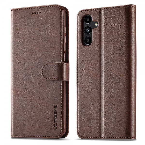 Lc.Imeeke Samsung Galaxy S23 FE Etui med Kortlomme Standerfunktion Brun