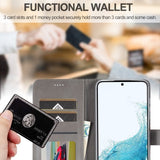 Lc.Imeeke Samsung Galaxy S23 FE Etui med Kortlomme Standerfunktion Grå