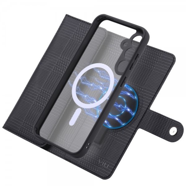 VILI Samsung Galaxy S23 FE Cover med Aftageligt Cover GHB Series MagSafe Sort