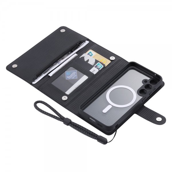 VILI Samsung Galaxy S23 FE Cover med Aftageligt Cover GHB Series MagSafe Sort