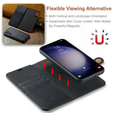 Dg.Ming Samsung Galaxy S23 FE Cover med Aftageligt Cover Sort