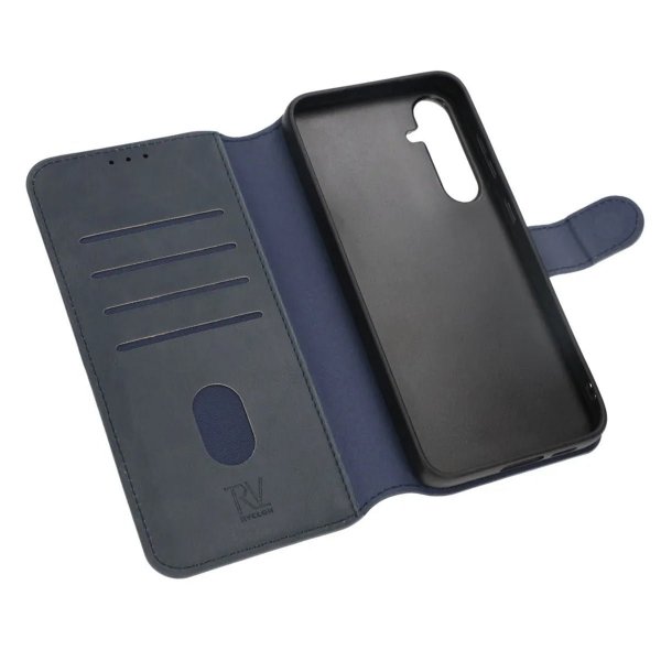 Rvelon Samsung Galaxy S23 FE Cover Magnetisk Aftageligt Cover Blå
