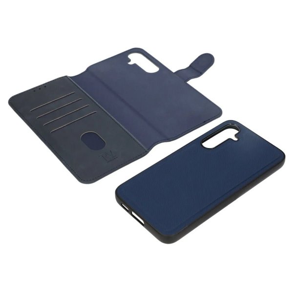 Rvelon Samsung Galaxy S23 FE Cover Magnetisk Aftageligt Cover Blå