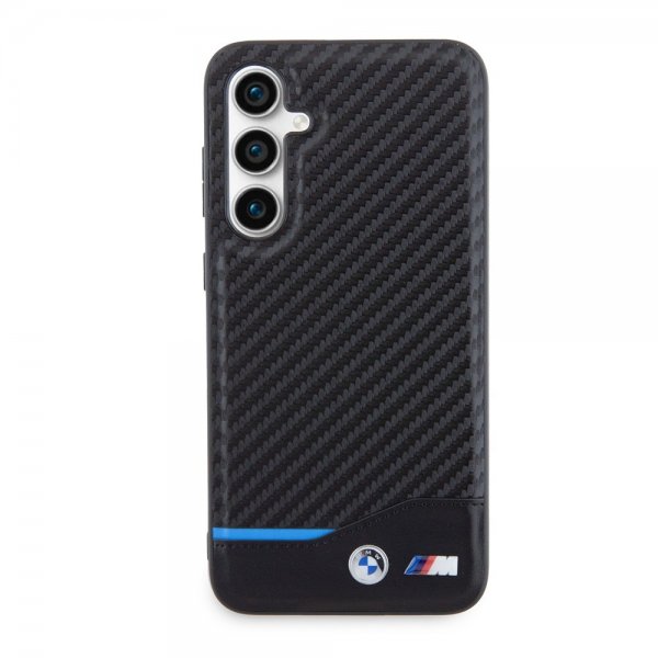BMW Samsung Galaxy S23 FE Cover Carbon Blue Line Sort