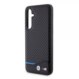 BMW Samsung Galaxy S23 FE Cover Carbon Blue Line Sort