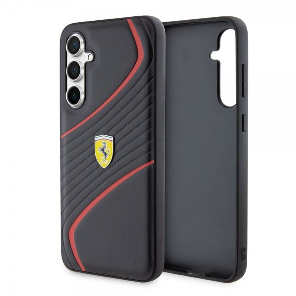 Ferrari Samsung Galaxy S23 FE Cover Carbon Twist Sort