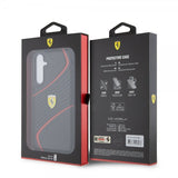Ferrari Samsung Galaxy S23 FE Cover Carbon Twist Sort