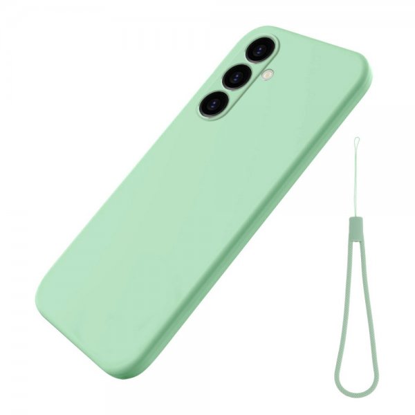 Samsung Galaxy S23 FE Cover med Strop Silikone Grøn