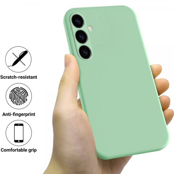 Samsung Galaxy S23 FE Cover med Strop Silikone Grøn