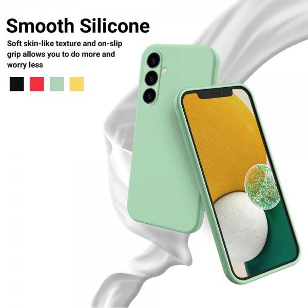 Samsung Galaxy S23 FE Cover med Strop Silikone Grøn