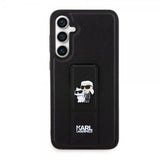 Karl Lagerfeld Samsung Galaxy S23 FE Cover Saffiano Grip Stand Sort