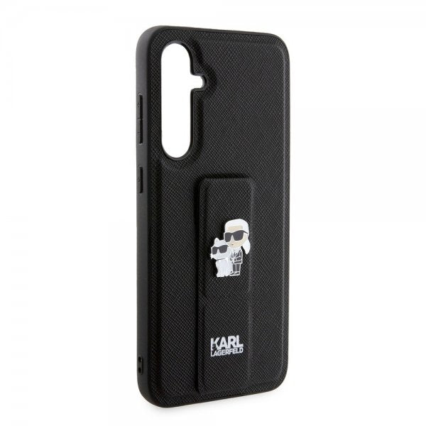 Karl Lagerfeld Samsung Galaxy S23 FE Cover Saffiano Grip Stand Sort