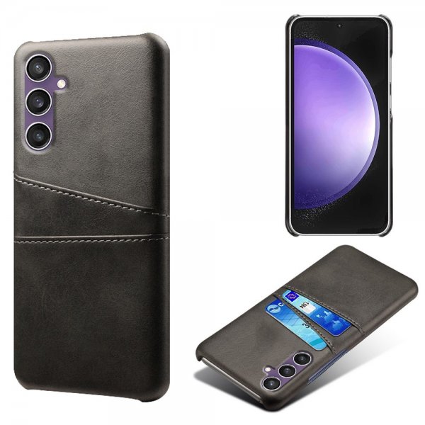 Samsung Galaxy S23 FE Cover med to kortlommer Sort
