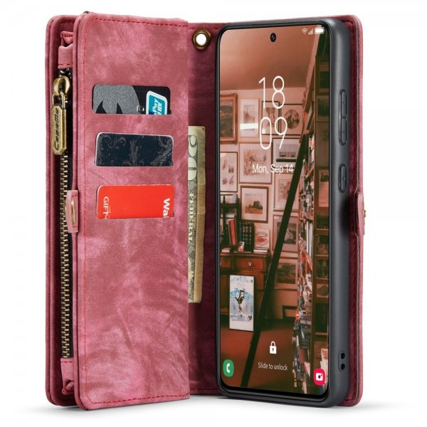 CaseMe Samsung Galaxy S23 Cover 008 Series Aftageligt Cover Rød